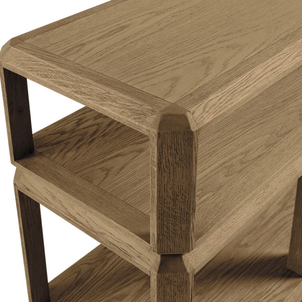 Sculptural Structure Oak Console - Image 2