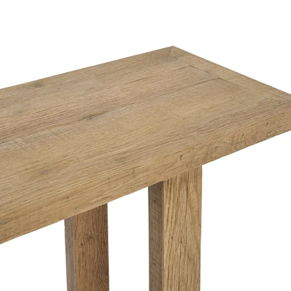 Rustic Light Oak Console - Image 6