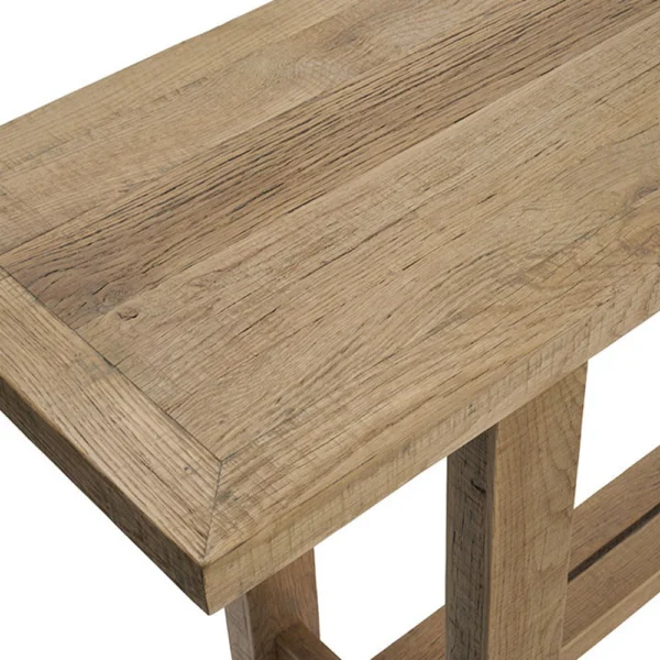 Rustic Light Oak Console - Image 4