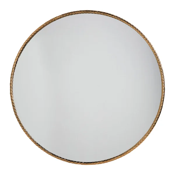Majestic Metallic Gold and Twisted Frame Mirror