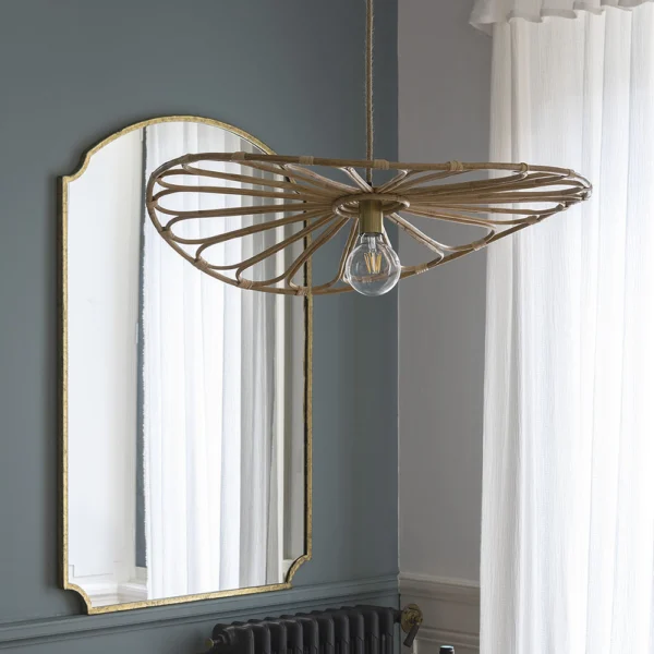 Mar Aged Gold Metal Mirror - Image 4