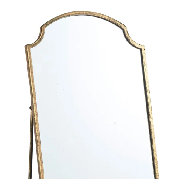 Refined Elegant Aged Metallic Gold Mirror - Image 2