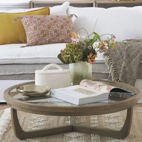 Elegant Natural Coffee Table - Available in Two Sizes - Image 4