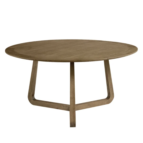 Elegant Light Oak Round Table - Available in Two Colours - Image 2