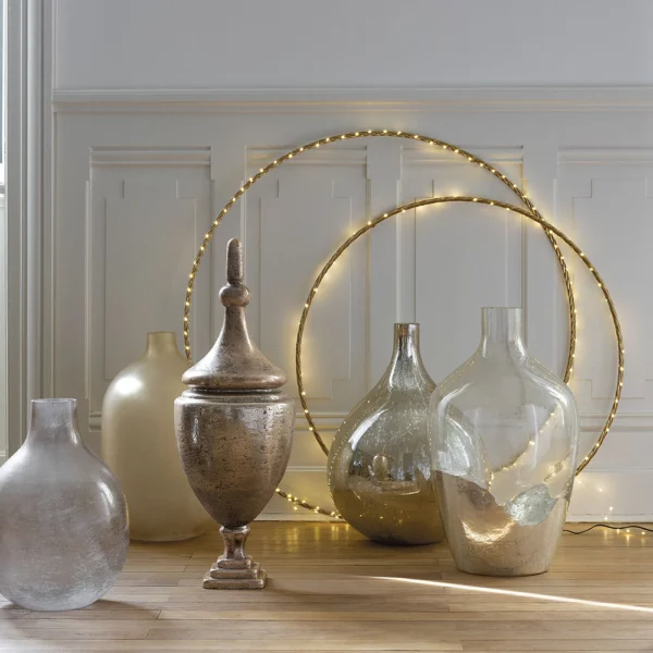 Carboy Gold-Plated Mercury Glass Vase - Image 4