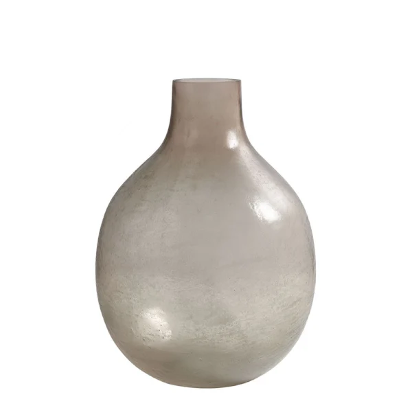 Frosted Pink Glass Demijohn Vase - Available in Two Sizes