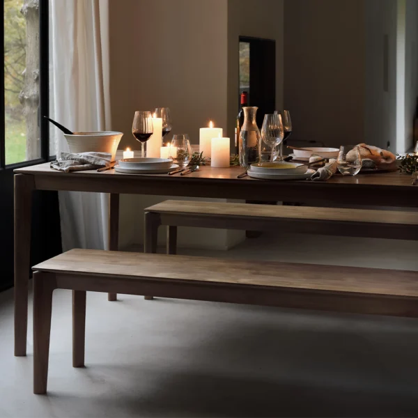 Timeless Styled Solid Teak Wood and Oak Bench - Available in different options - Image 4