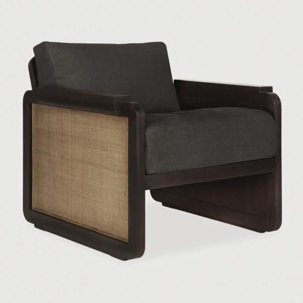 Timeless Dark Brown Teak Lounge Chair - Image 2