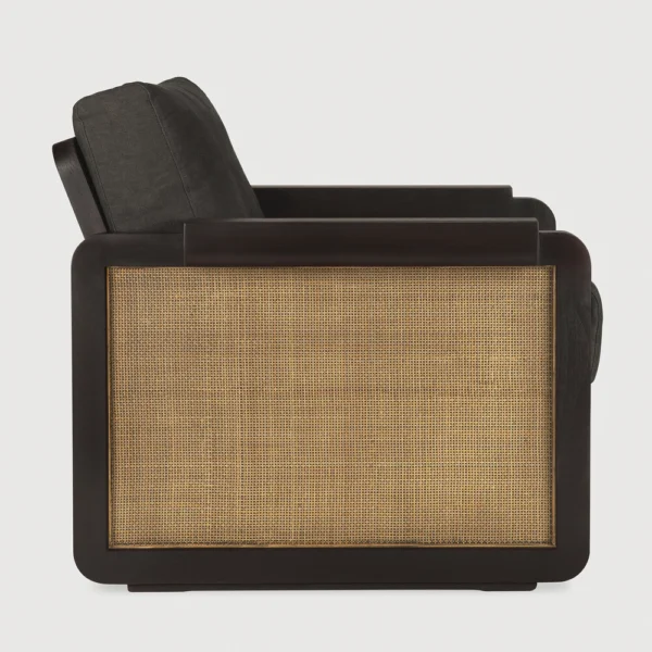 Timeless Dark Brown Teak Lounge Chair - Image 7
