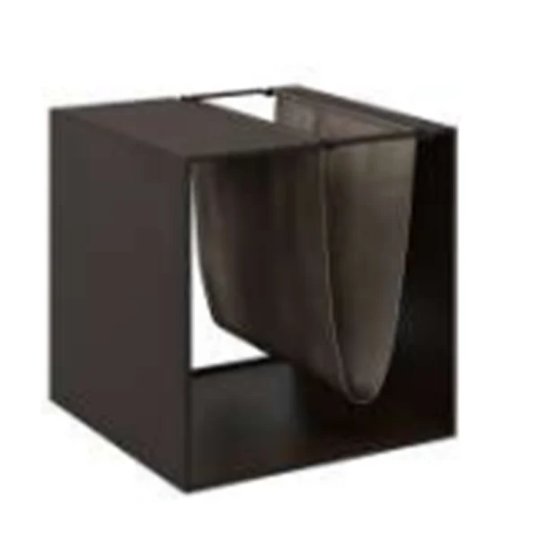 Brown Leatherette Magazine Rack