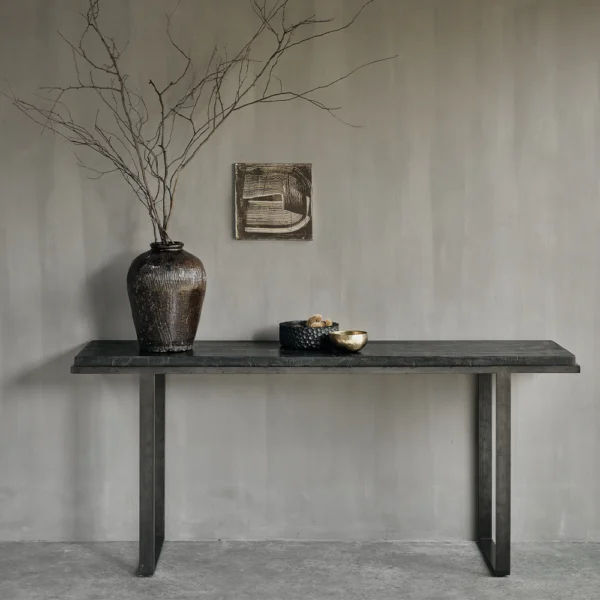 Refined Umber Textured Console Table - Available in Two Sizes - Image 6