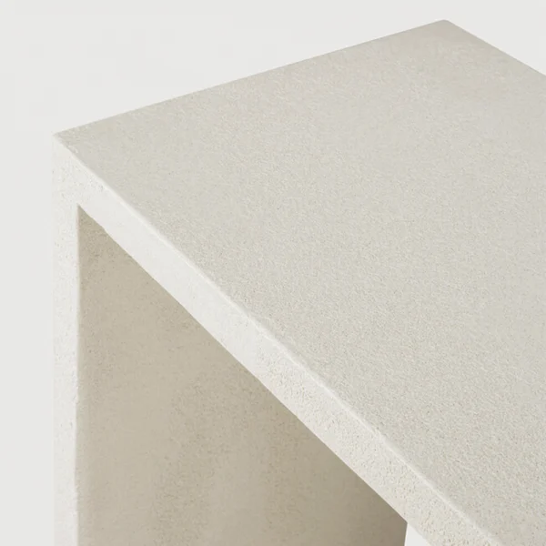 Minimalist Microcement Off White Console - Image 4