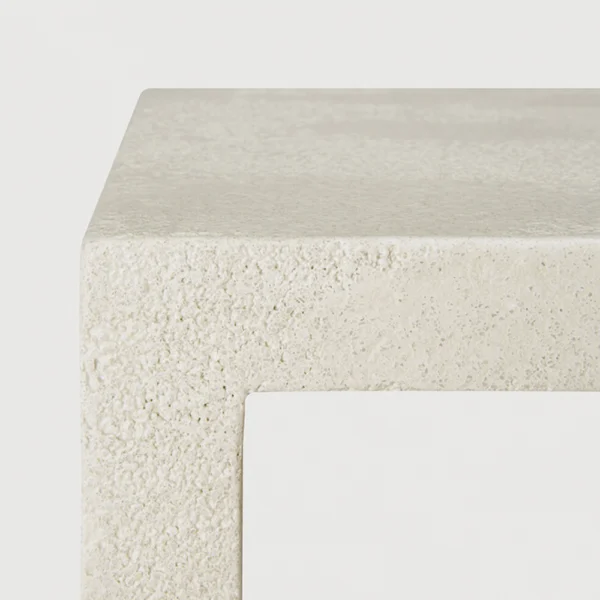 Minimalist Microcement Off White Console - Image 2