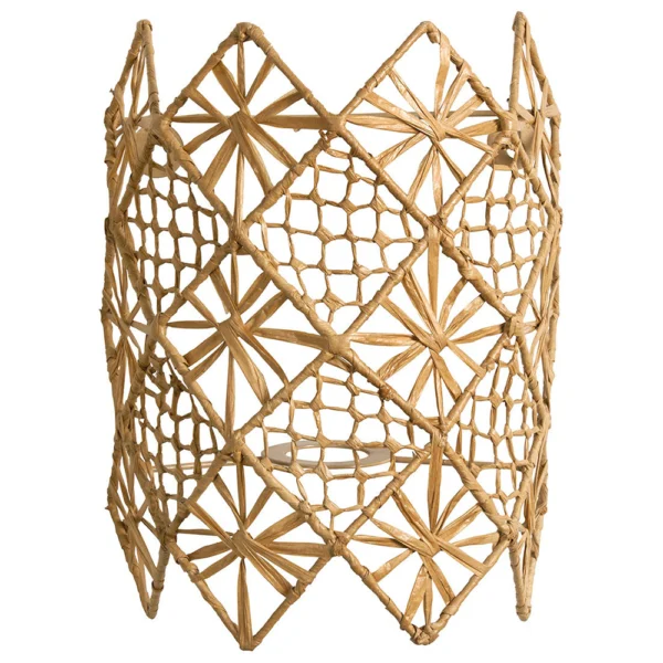 Natural Raffia Hand-Woven Wall Light