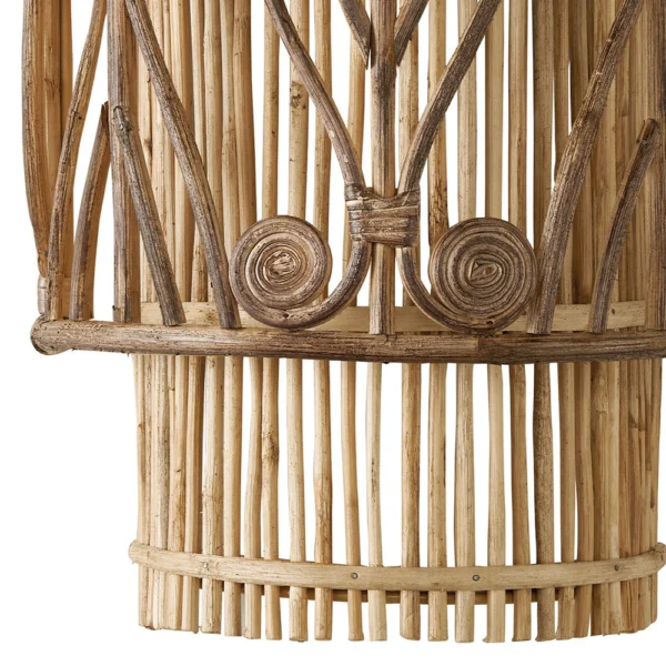 Timeless Natural Rattan Non-Electrified Wall Light - Image 2