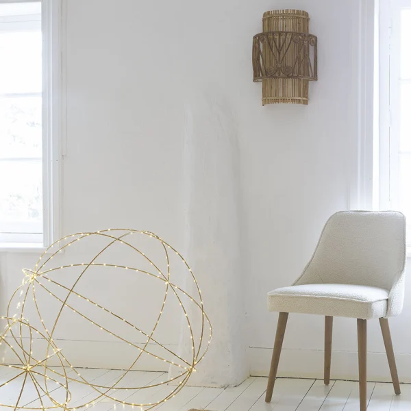 Timeless Natural Rattan Non-Electrified Wall Light - Image 3