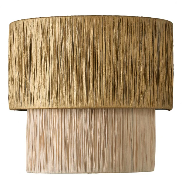 Sophisticated Raffia Wall Light - Available in Two Colours
