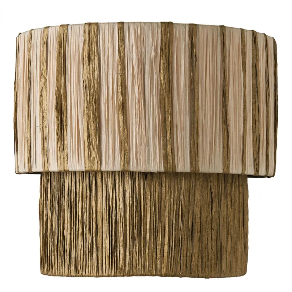 Sophisticated Raffia Wall Light - Available in Two Colours - Image 2