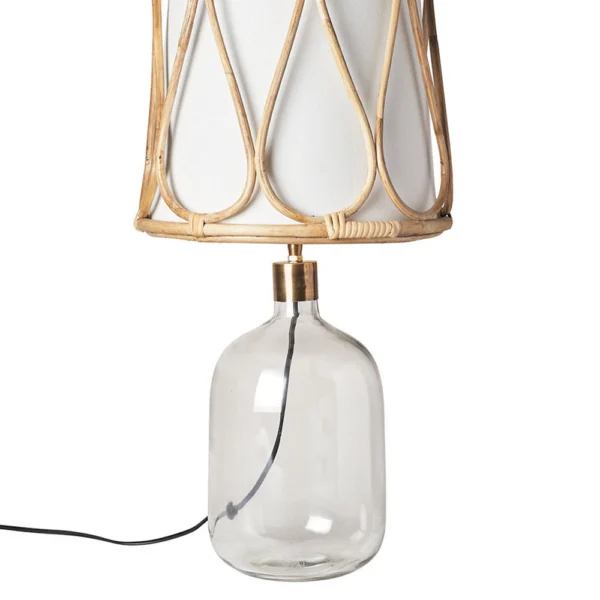 Transparent Contemporary Glass Lamp Base - Image 2