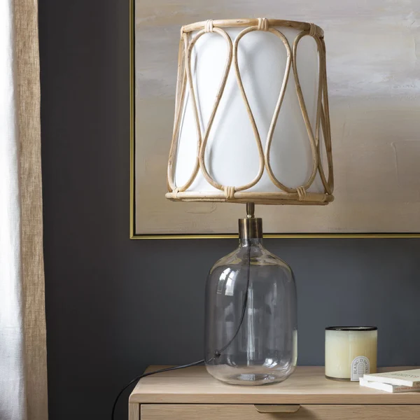 Transparent Contemporary Glass Lamp Base - Image 4