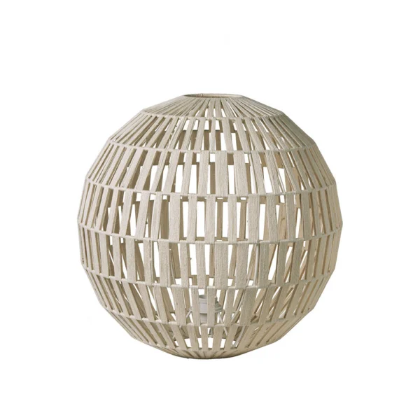 Sphere White Jute Table Lamp – Available in Two Sizes