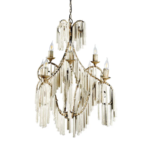 Majestic Pearl Tassels Pendant Light - Image 4