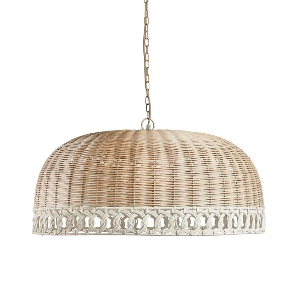 Rustic Natural Rattan Pendant Light - Available in Three Sizes - Image 3
