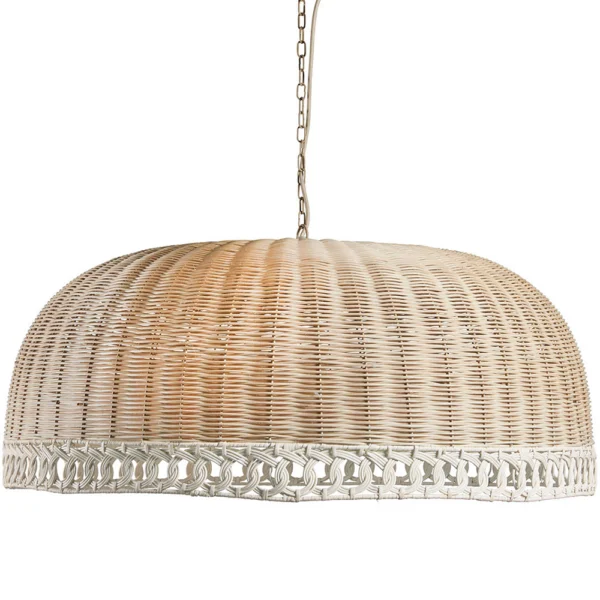 Rustic Natural Rattan Pendant Light - Available in Three Sizes - Image 4