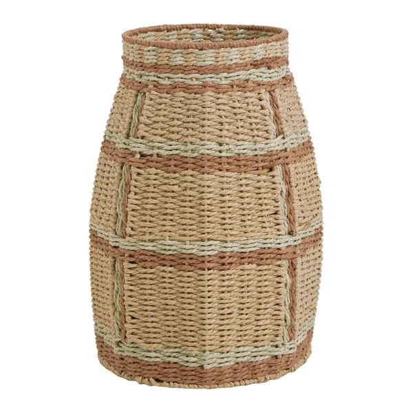 Rustic Paper Rope Decorative Vase