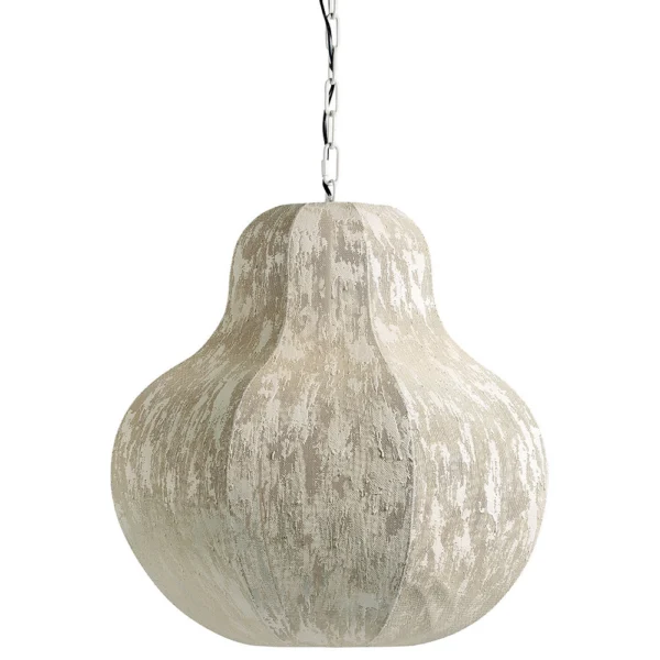 Elegant Fabric and Metal Pendant Light - Available in Two Sizes