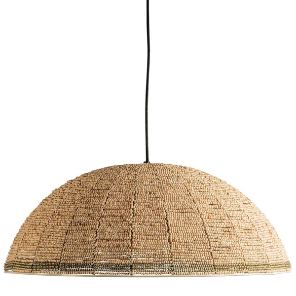 Wooden Bead Pendant Light - Available in Two Sizes - Image 2