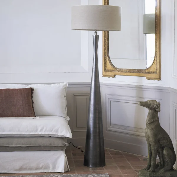 Timeless Metallic Antique Style Floor Lamp - Image 4