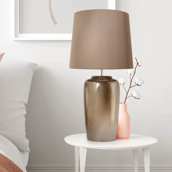 Table Lamp Glazed Ceram Garnet - Image 2