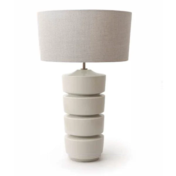 Table Lamp Ceramic Jasper Grey