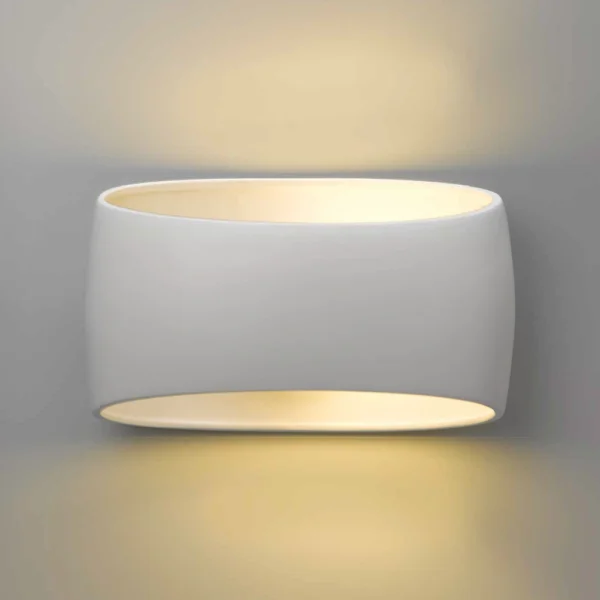 Wall Lamp Ceramic Papaya White - Image 2