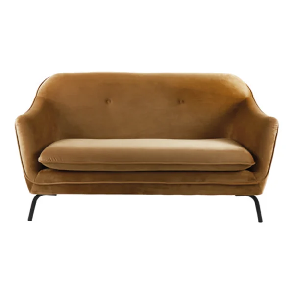 Lusso Velvet 2 Seater Sofa - Available in Two Colours – Image 2