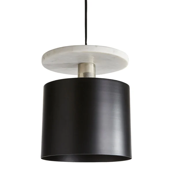 Contemporary Marble and Brass Pendant Light