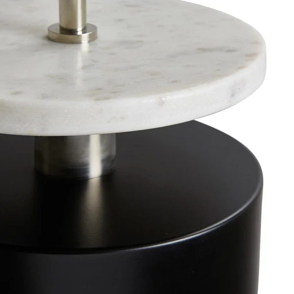 Contemporary Marble and Brass Pendant Light - Image 2
