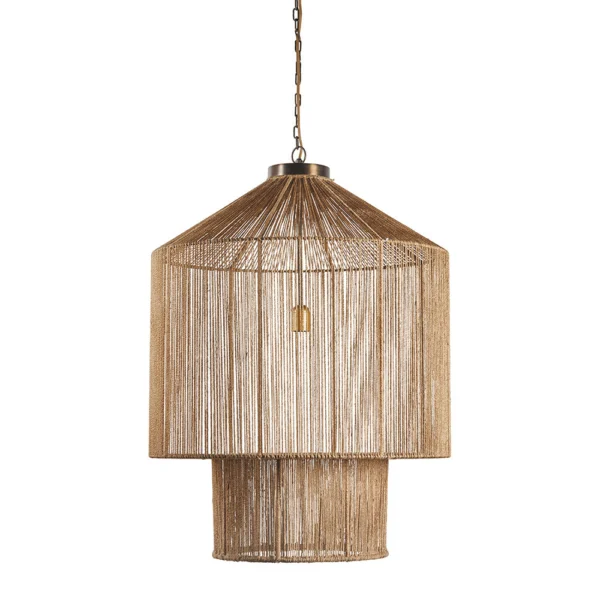 Exotic Natural Jute Pendant Light