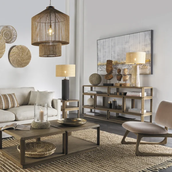 Exotic Natural Jute Pendant Light - Image 4