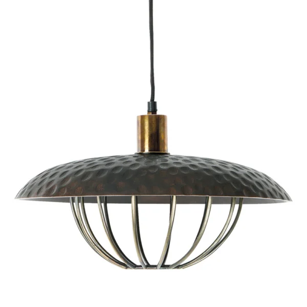 Industrial Style Mango Wood Pendant Light - Available in Two Sizes - Image 2