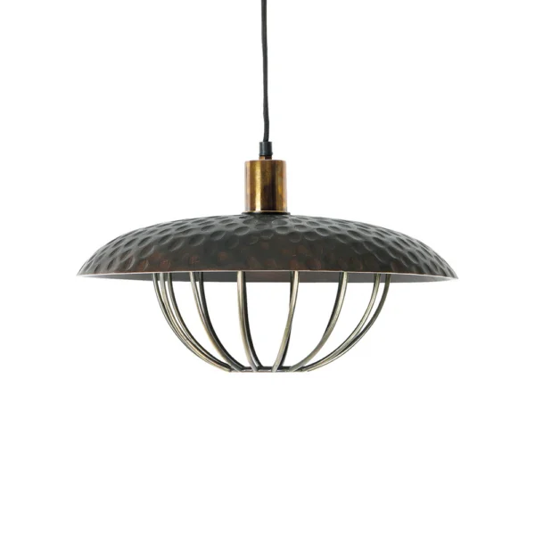 Industrial Style Mango Wood Pendant Light - Available in Two Sizes