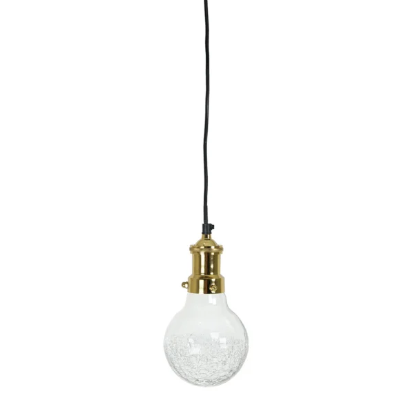 Elegant Detailed Glass Bulb Pendant Light
