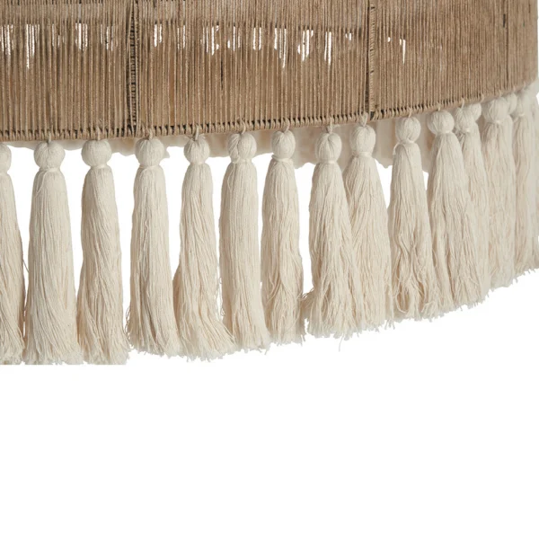 Elegant Handmade Natural Jute Pendant Light - Image 2