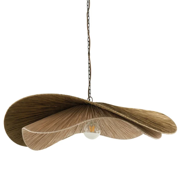 Golden and Powder Pink Shade Pendant Light - Image 2