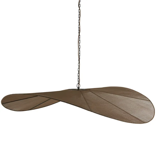 Elegant Brown Hand-Woven Pendant Light - Available in Two Sizes - Image 2