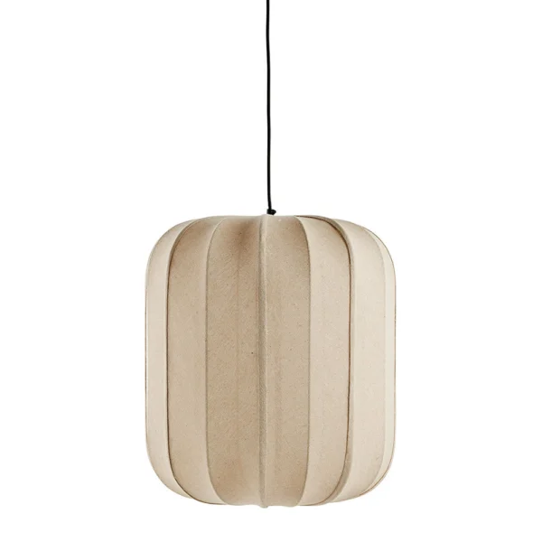 Cream Jute Canvas Pendant Light