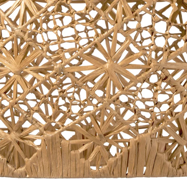 Hand-Woven Raffia Pendant Light - Image 2
