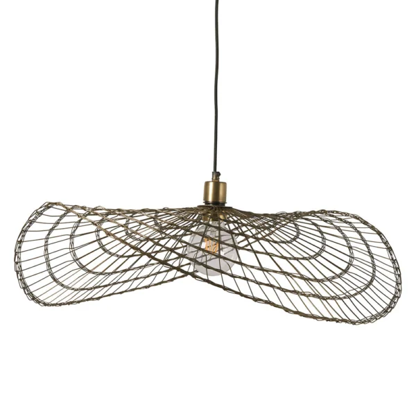Elegant Bronze-Finished Metal Pendant Light - Image 3