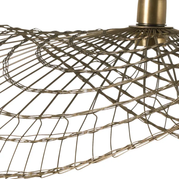 Elegant Bronze-Finished Metal Pendant Light - Image 2